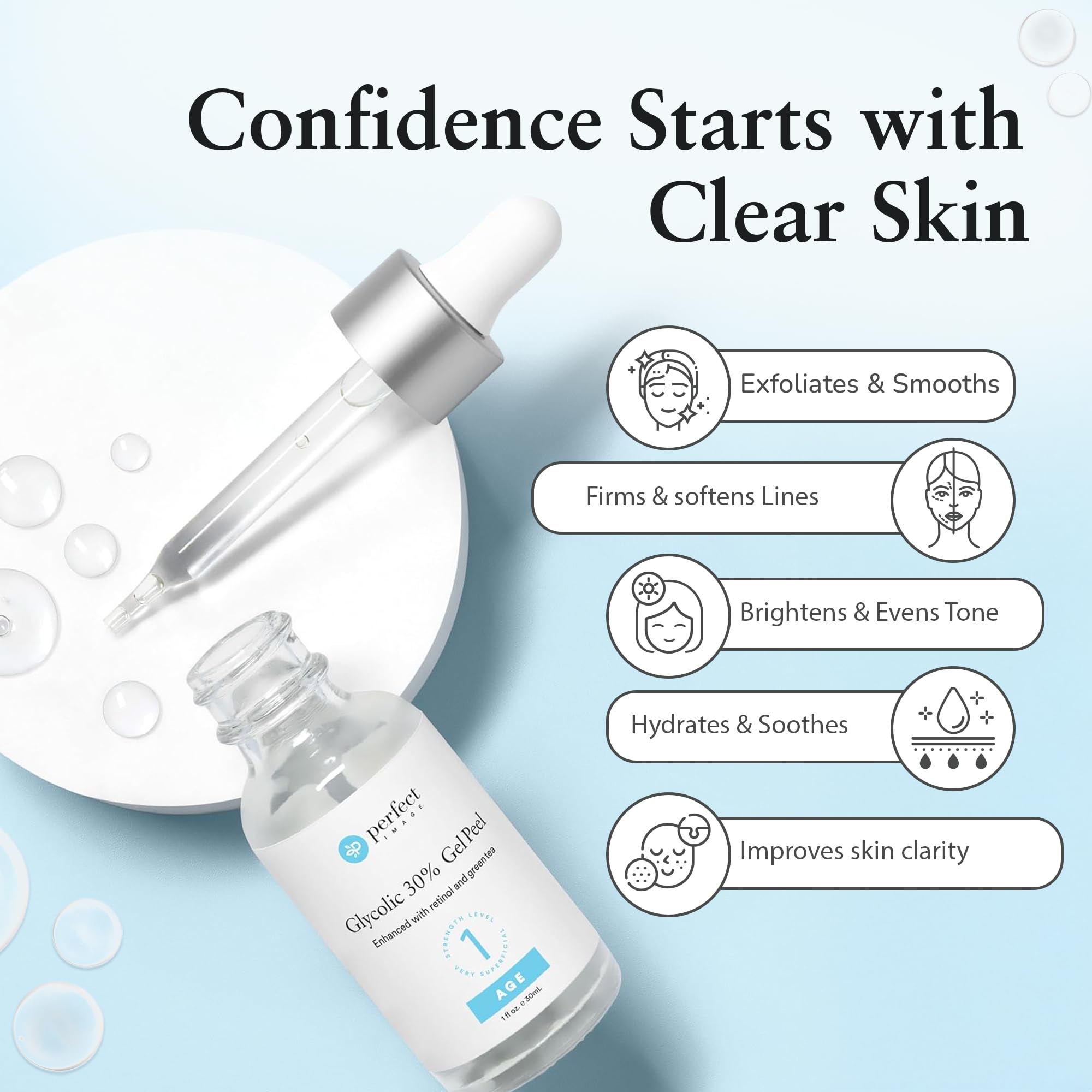 Perfect Image gommage glycolique 30% – emballage compact et pratique