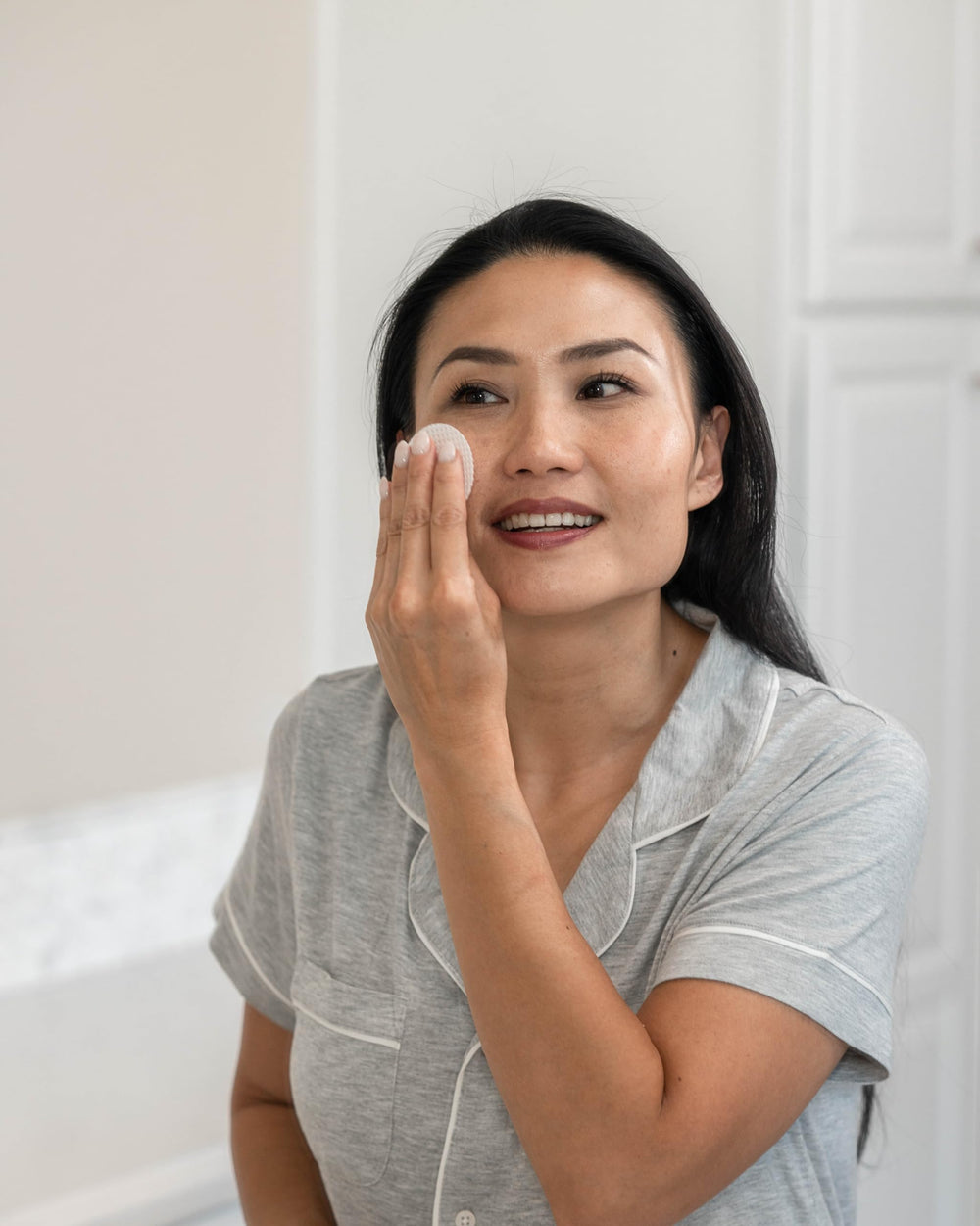 Perfect Image: pad para quitar maquillaje antes del peeling, uso cómodo.