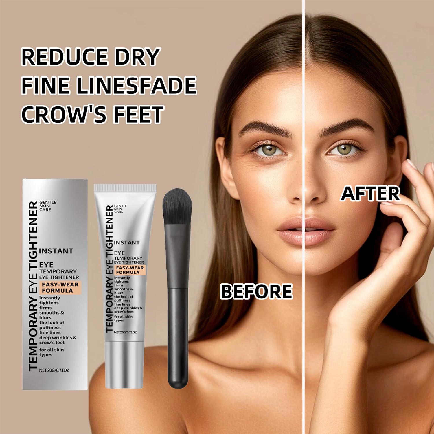 Perfection Eye Tightener vitamina E nutre la zona ocular para una sensación de frescura duradera.
