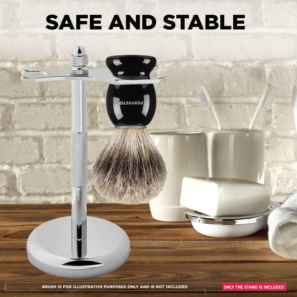 Perfecto Deluxe ajuste-universal-brochas-razor compatible con la mayoría de modelos