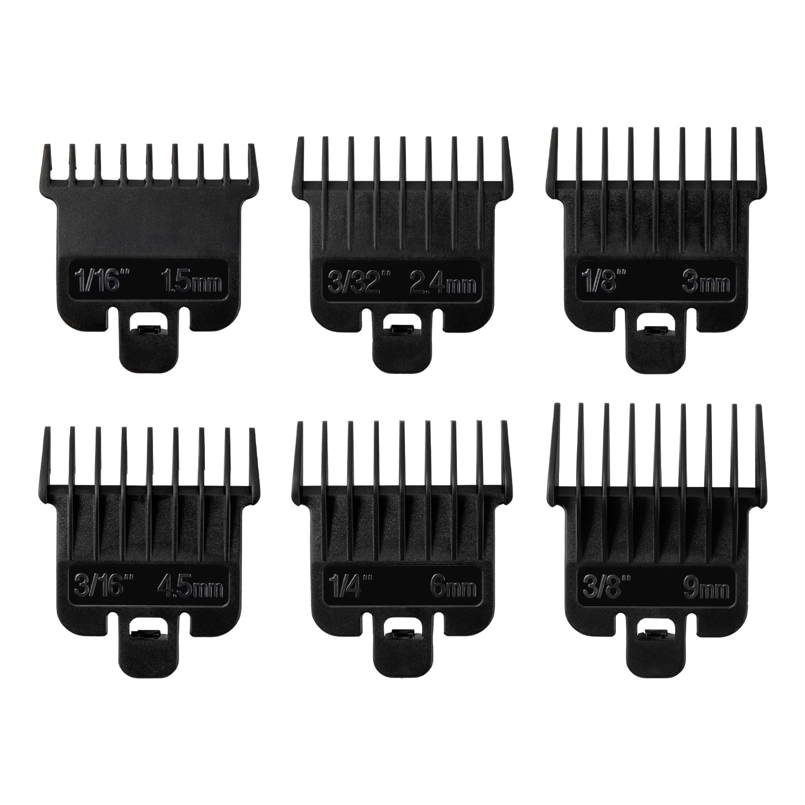 Perfitech guardas para cortapelos: 1-16 pulgadas, precisión detallada