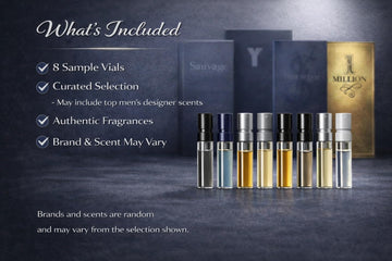 Muestras de perfume para hombre en lujo y nicho, ocho viales