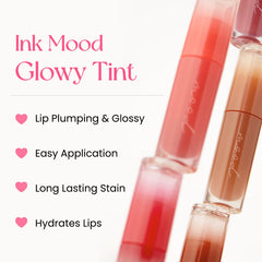Peripera Ink Mood Glowy Tint brillos luminosos que realzan el contorno de los labios.