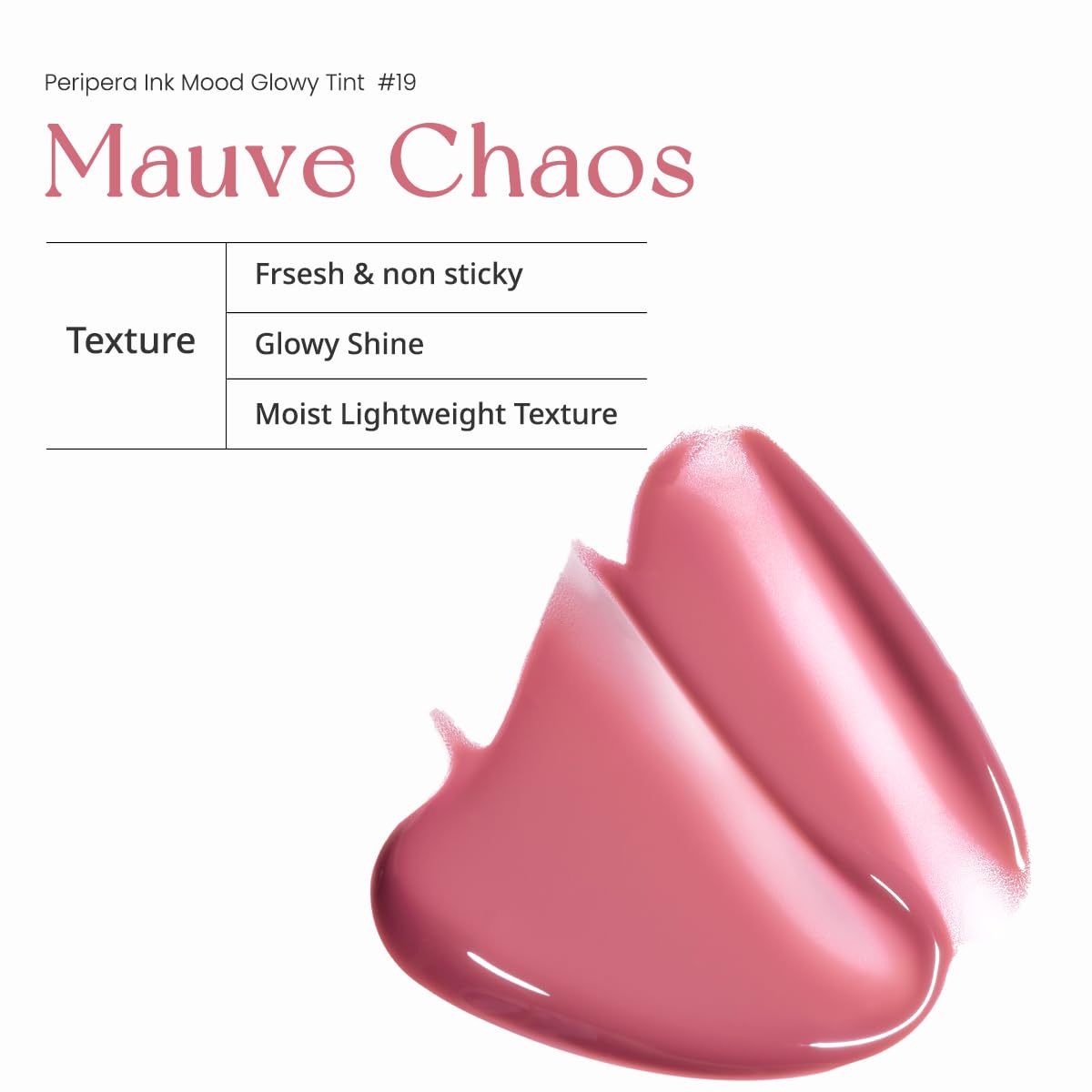 Peripera Ink Mood Glowy Tint glow look on glossy lips