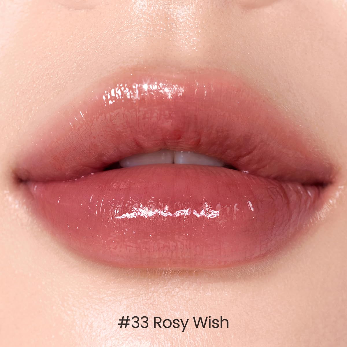 Peripera Ink Mood Glowy Tint Rosy Wish lips with long-lasting color.