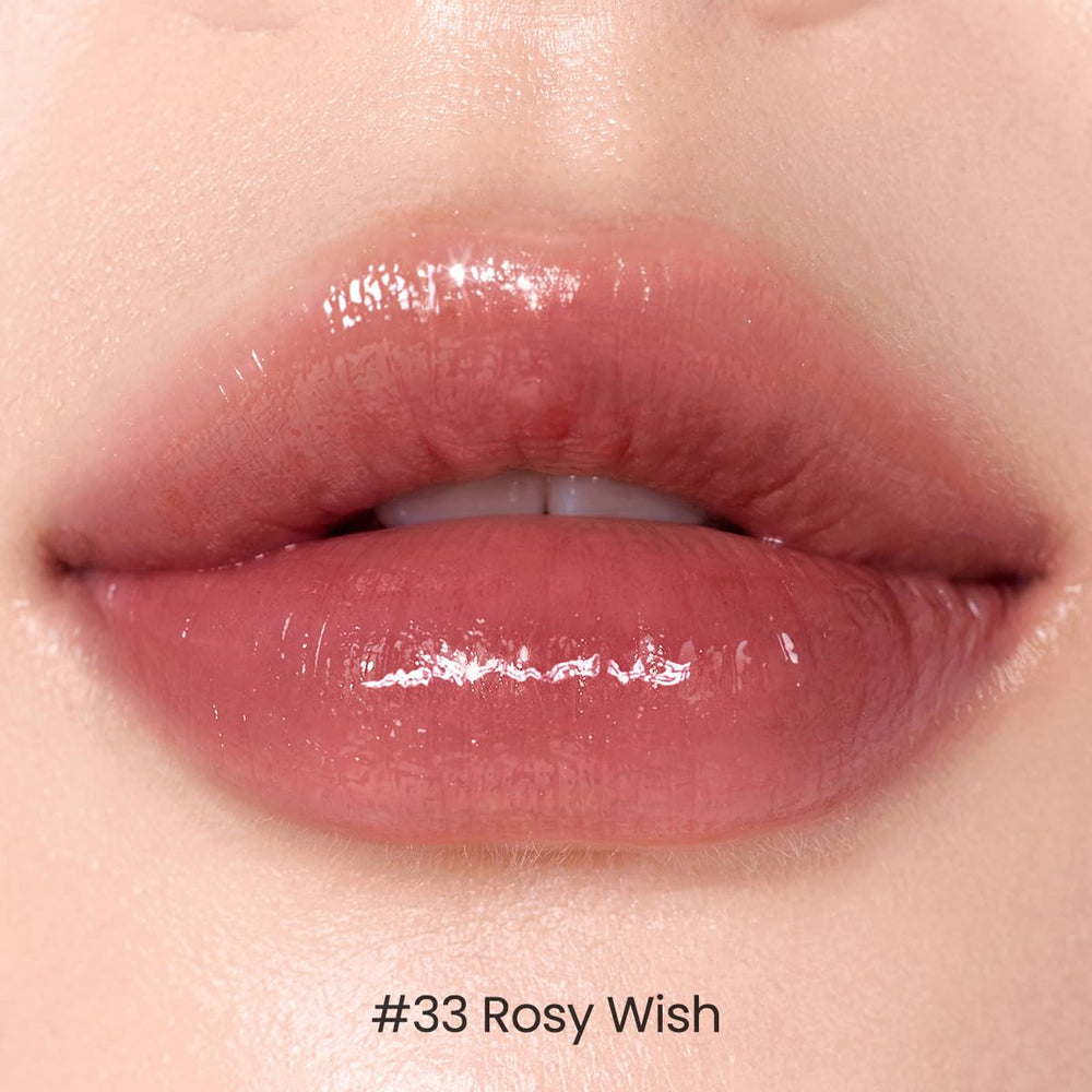 Peripera Ink Mood Glowy Tint Rosy Wish lips with long-lasting color.