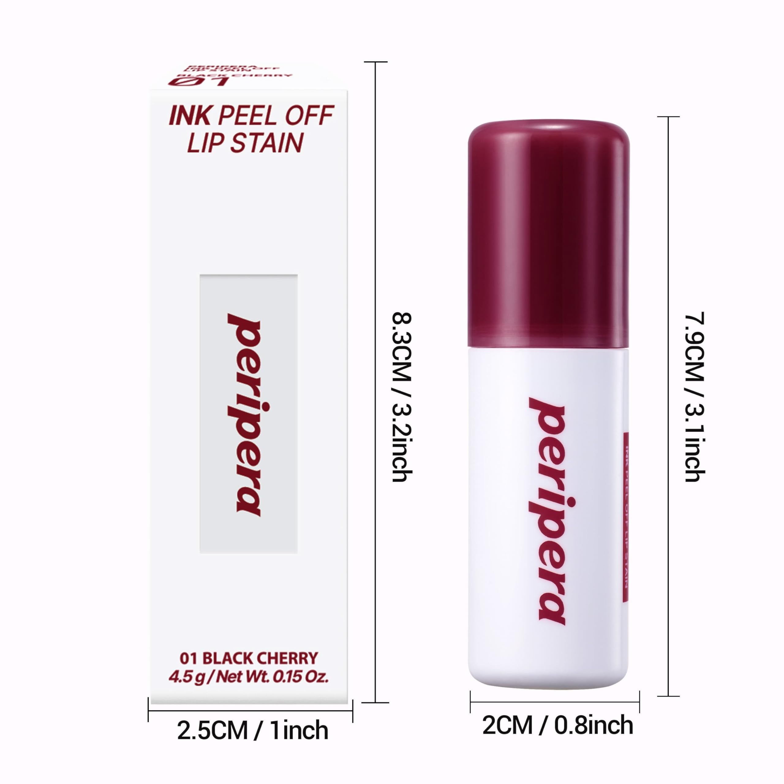 Peripera Ink Peel Off Lip Stain: remoción limpia sin residuos para labios limpios.