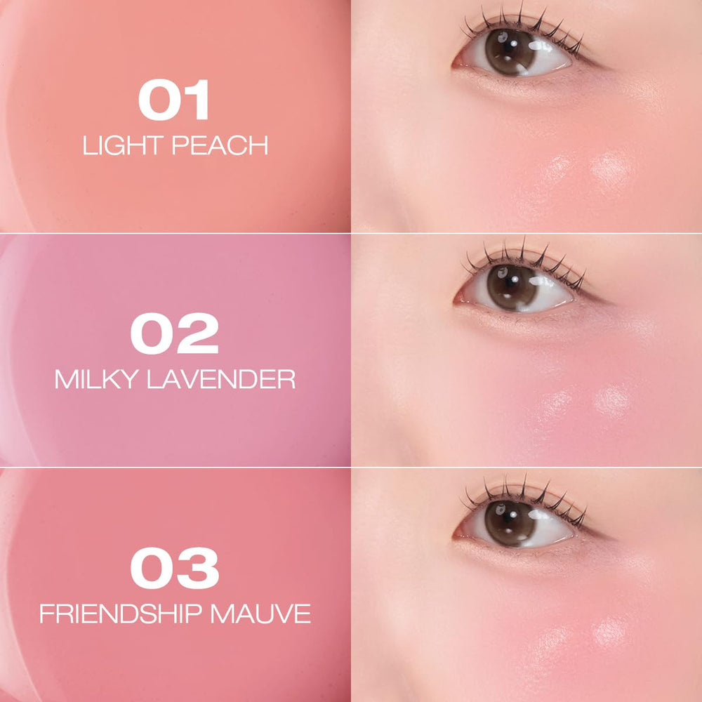 Peripera Syrupy Tok Cheek 5-shades swatches reveal versatile wearable hues