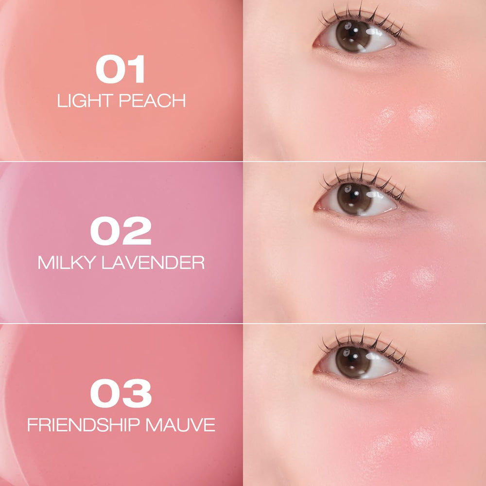 Peripera Syrupy Tok Cheek buildable pigment lets you intensify color gradually.