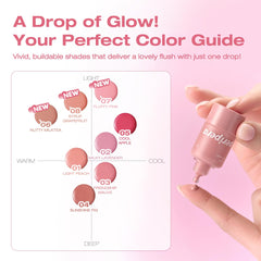 Peripera Syrupy Tok Cheek hydration glow for a fresh, moisturized look.