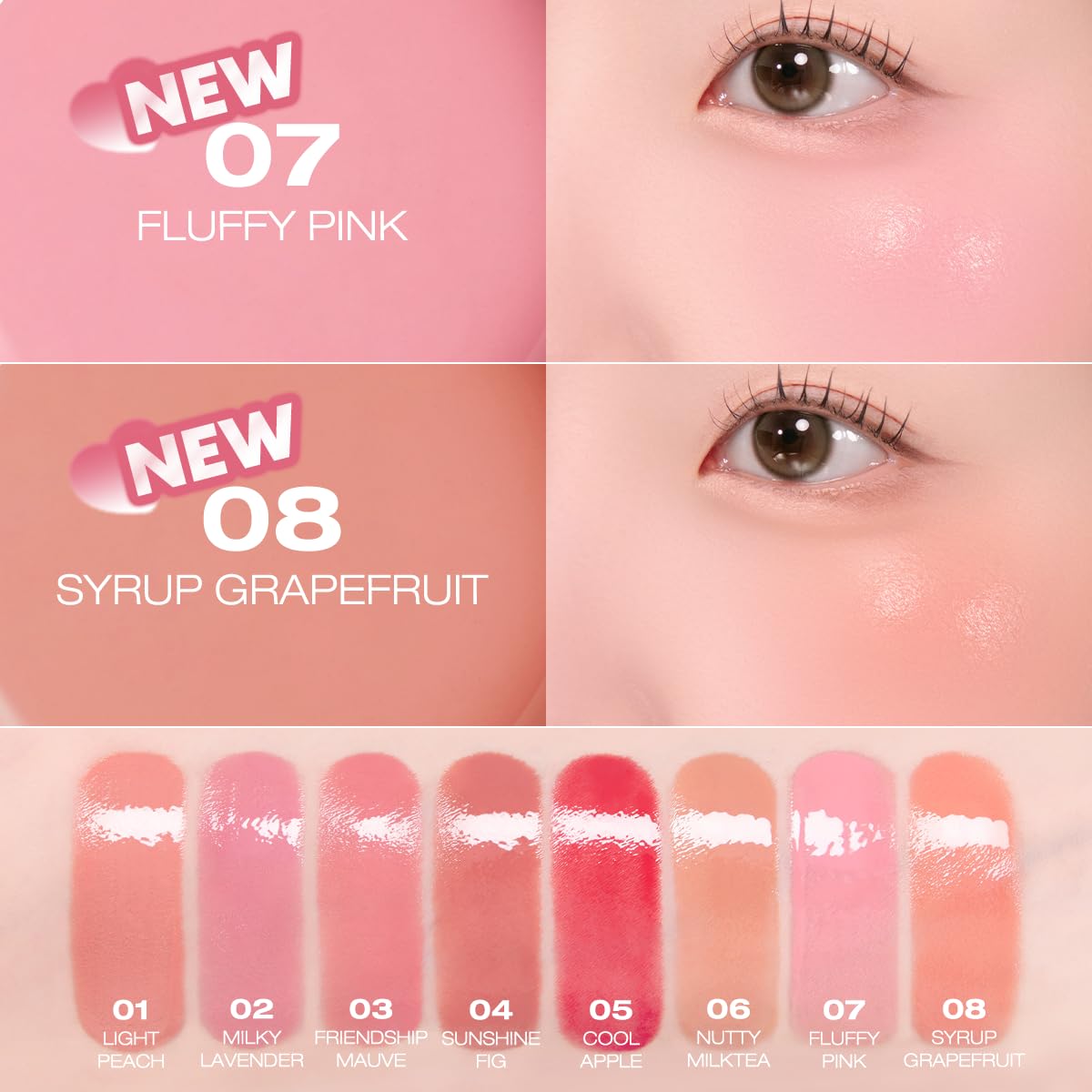 Peripera Syrupy Tok Cheek soft velvet texture blends seamlessly.