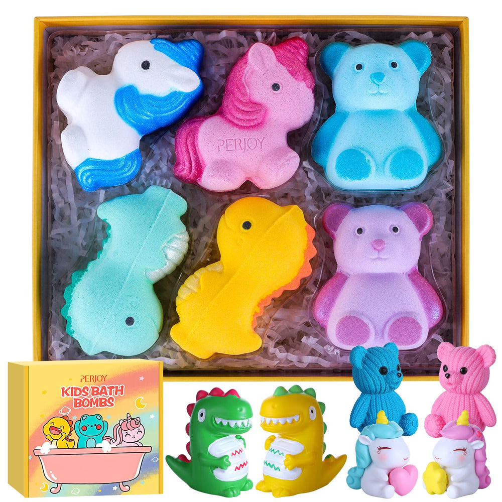 Perjoy bombas de baño para niños con diseño adorable que inspiran juego seguro.