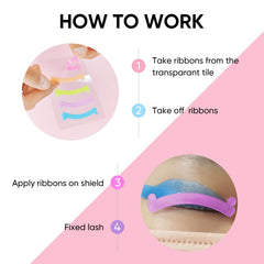 PERMANIA Lash Lift Ribbon: diseño curvado-ideal para encajar en rizadores estándar y lograr separación