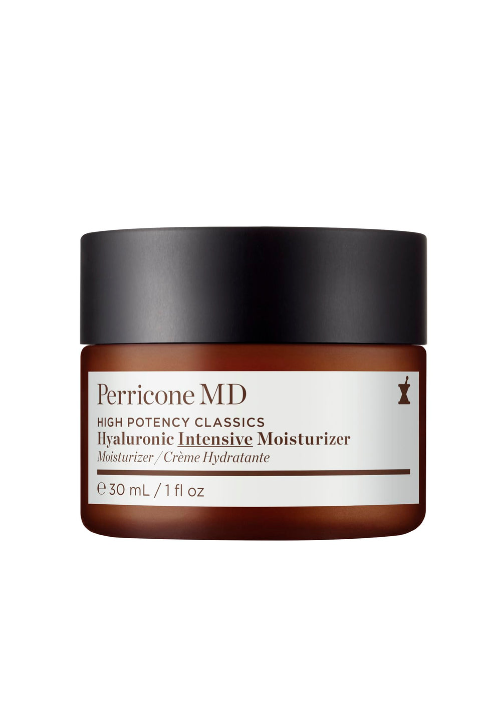 Perricone MD Hidratante Intensivo Hialurónico en frasco; hidratación profunda para la piel.