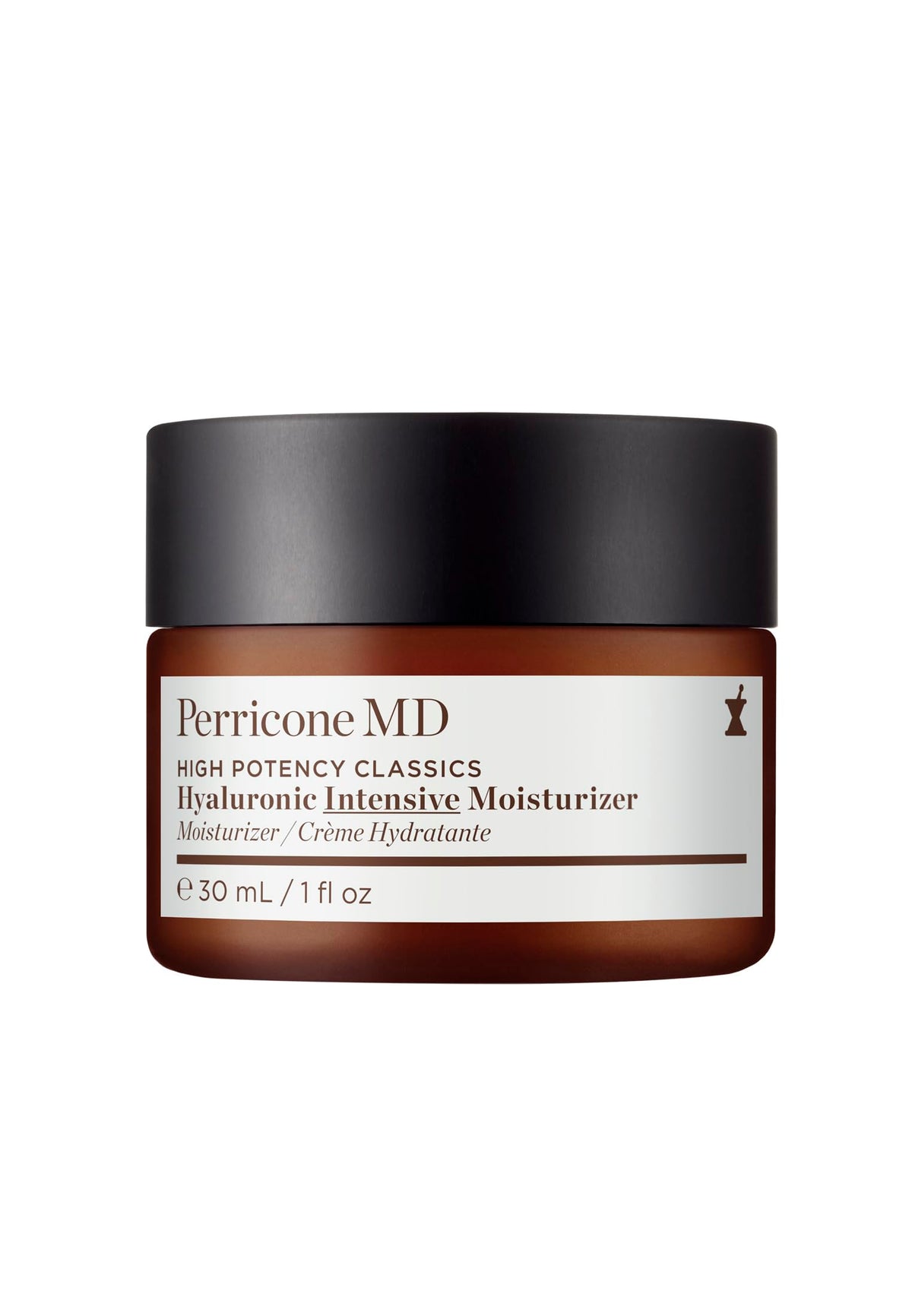 Perricone MD Hidratante Intensivo Hialurónico en frasco; hidratación profunda para la piel.