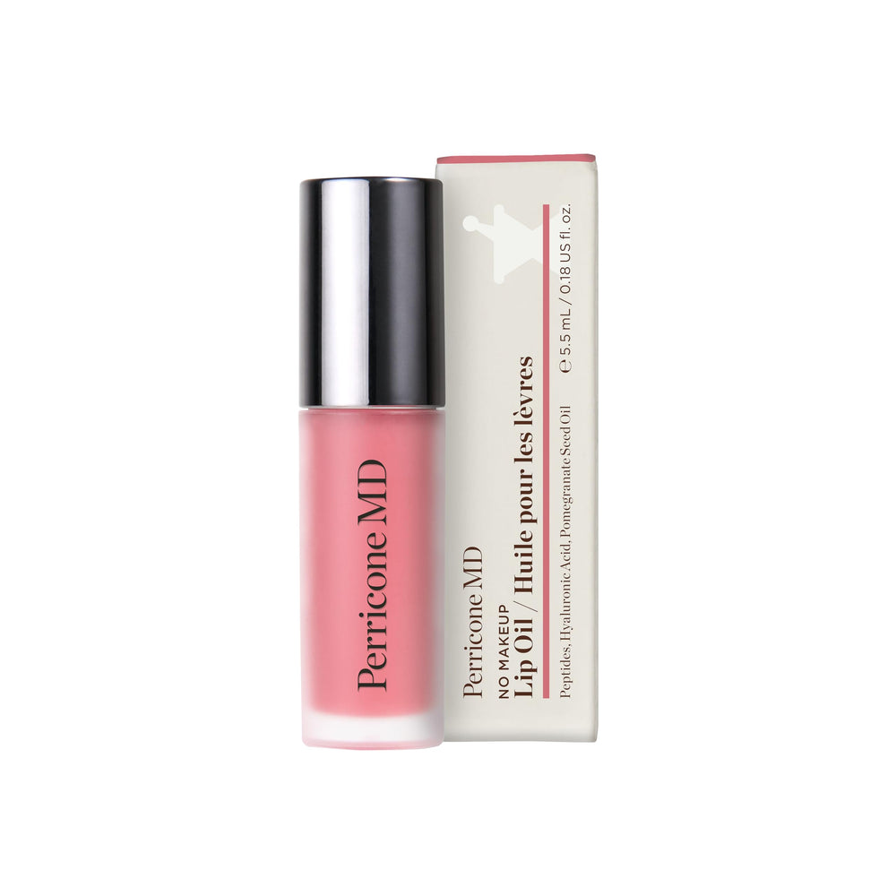 Perricone MD Huile à lèvres sans maquillage – couleur pamplemousse rose pour un effet naturel.