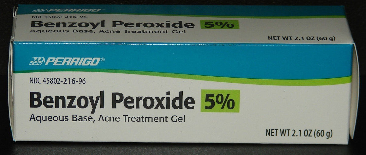 Perrigo gel de peróxido de benzoilo 5% para tratamiento puntual del acné