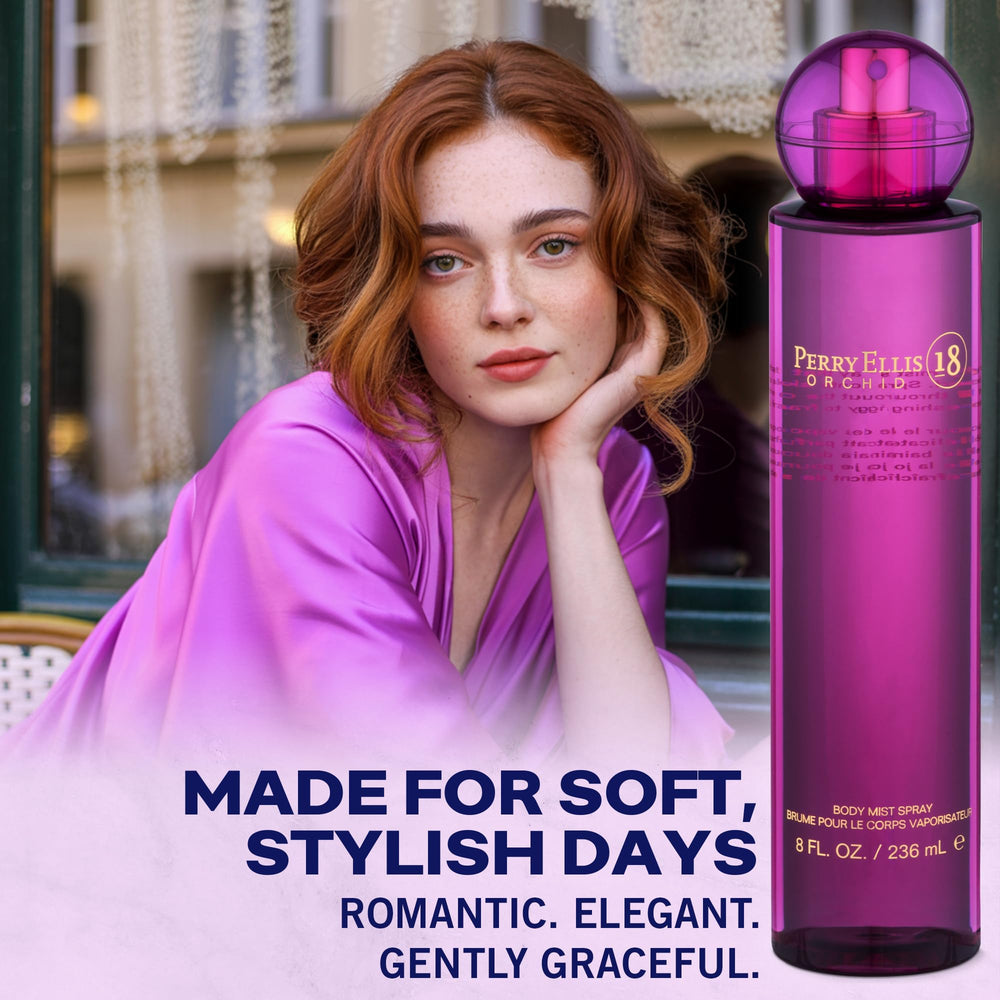 Perry Ellis 18 Orchid, aroma-vanilla, toque floral para despertar los sentidos.