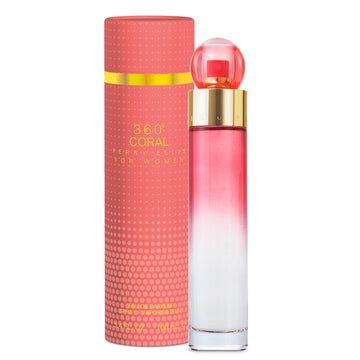 Perry Ellis 360 Coral botella fragancia floral para uso diario.