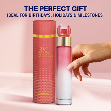Perry Ellis 360 Coral envase elegante y regalo ideal.