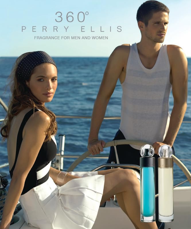 Perry Ellis 360° Coral mini frasco de viaje para probar notas cítricas y florales.