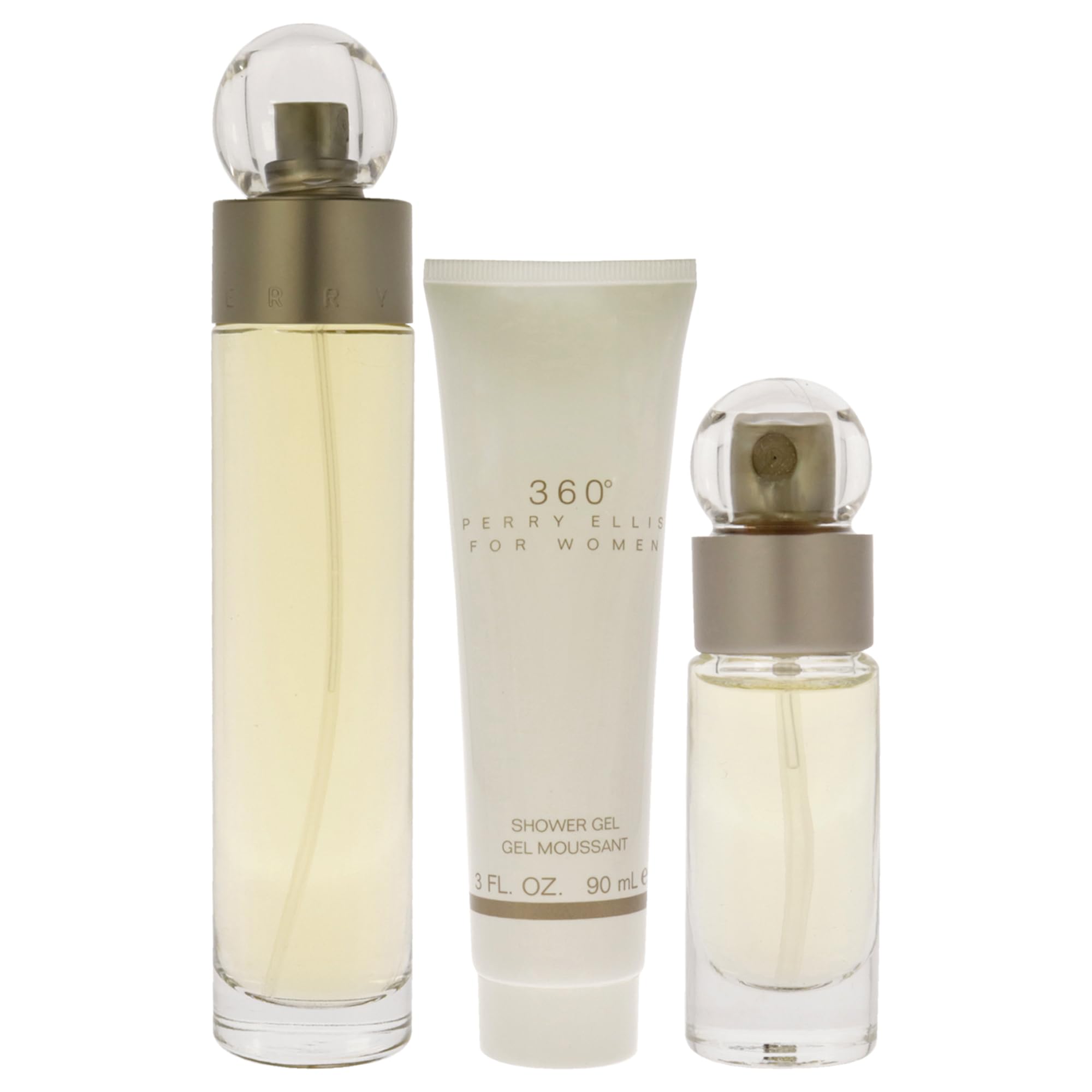 Conjunto Perry Ellis 360 gel de ducha regalo, cuidado suave para la piel.