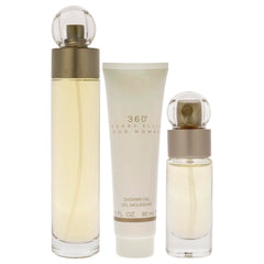 Conjunto Perry Ellis 360 gel de ducha regalo, cuidado suave para la piel.