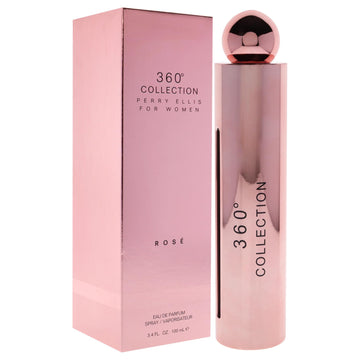 Perry Ellis 360 Rose, diseño de envase para realzar la elegancia diaria.