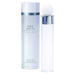 Perry Ellis 360 White: botella elegante para uso diario y frescura duradera.
