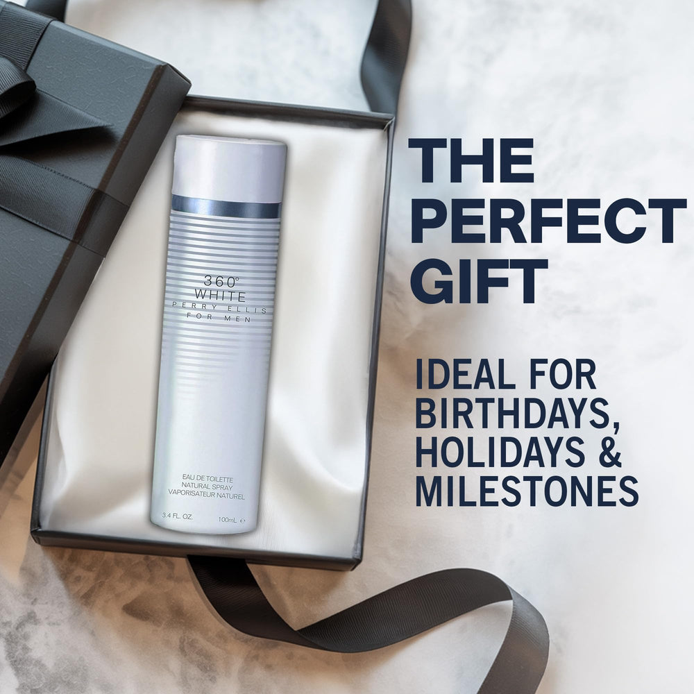 Perry Ellis 360 White: ideal para uso diario con un aroma sutil.