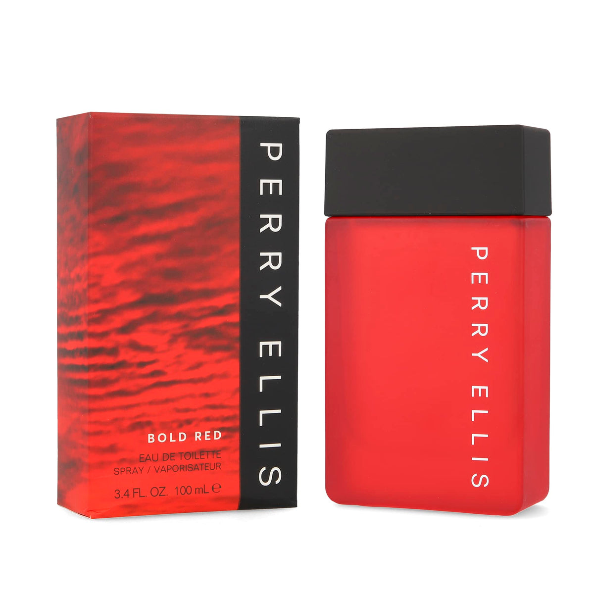 Perry Ellis Bold Red para hombre, frasco elegante, ideal para uso diario y confianza