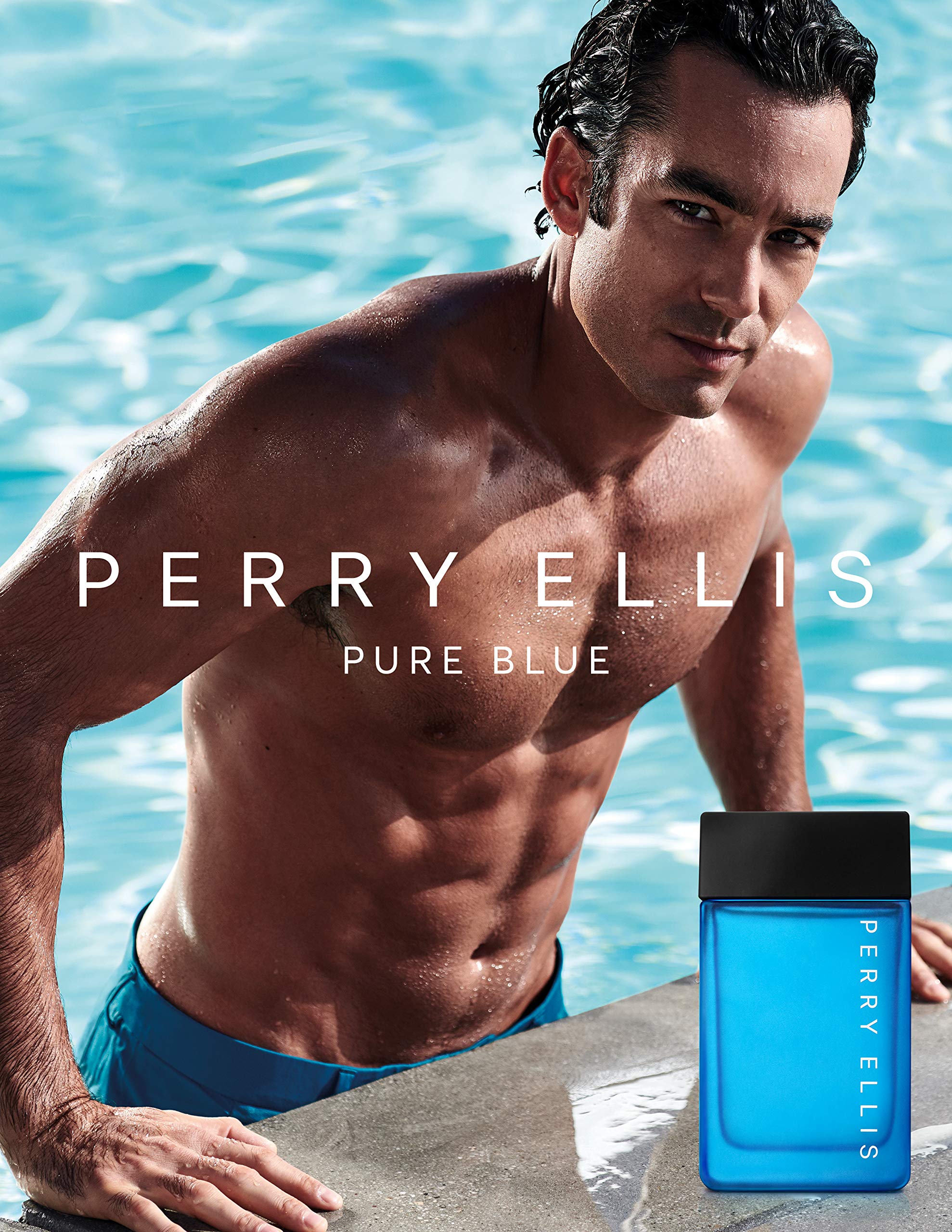 Perry Ellis Pure Blue, atomizador, rociado suave para mayor duración.