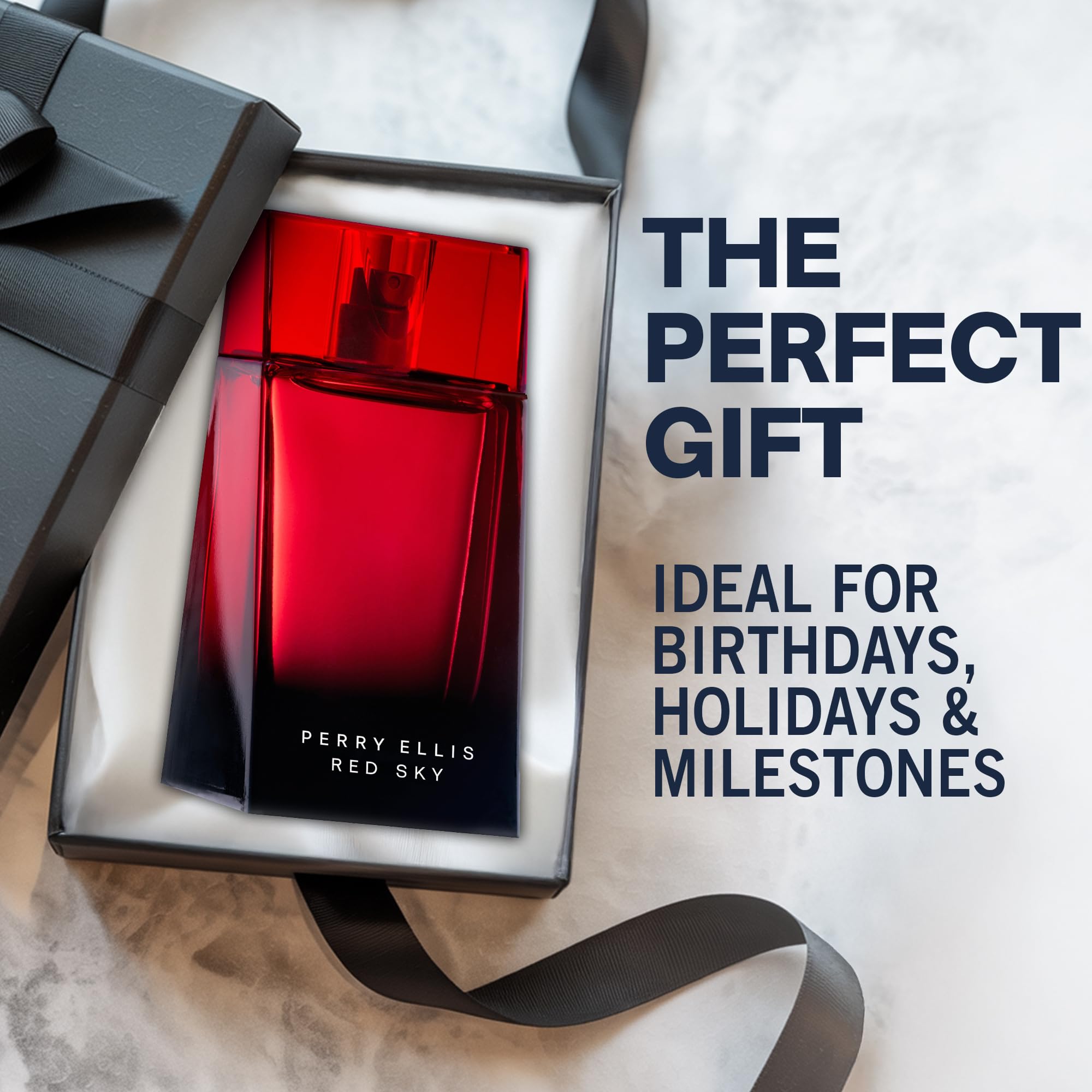 Perry Ellis Red Sky, uso diario en escena, aroma versátil para cualquier momento.