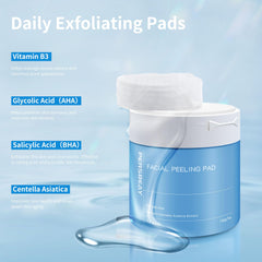 Persbeay Pads con centella asiática para textura más fina.