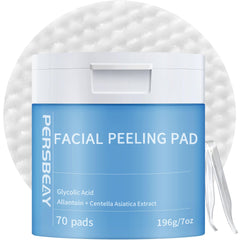 Persbeay Pads exfoliantes con ácido glicólico para renovación suave de la piel.