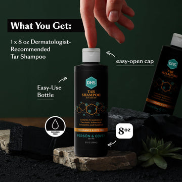 Person & Covey DHS Tar Shampoo: textura cremosa y espuma suave limpia sin resecar