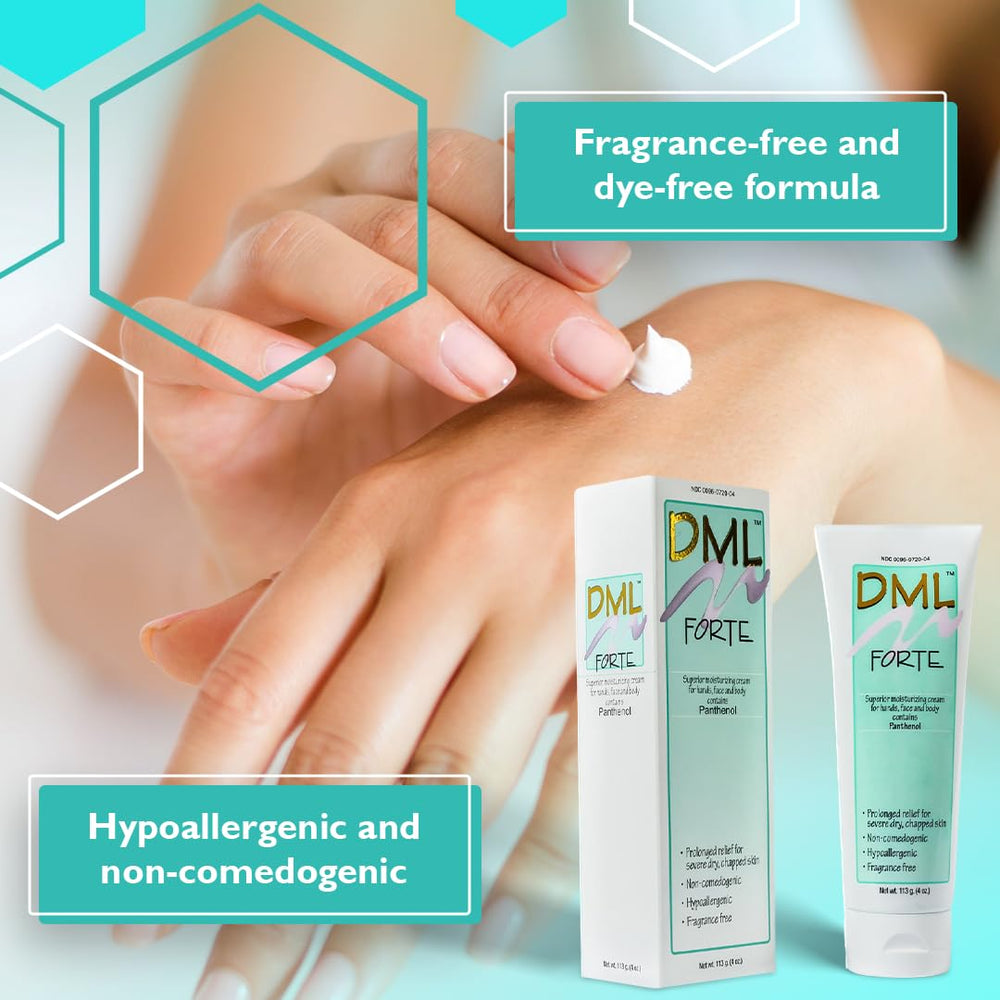 Person & Covey DML Forte crema para cuerpo, piel suave y flexible.