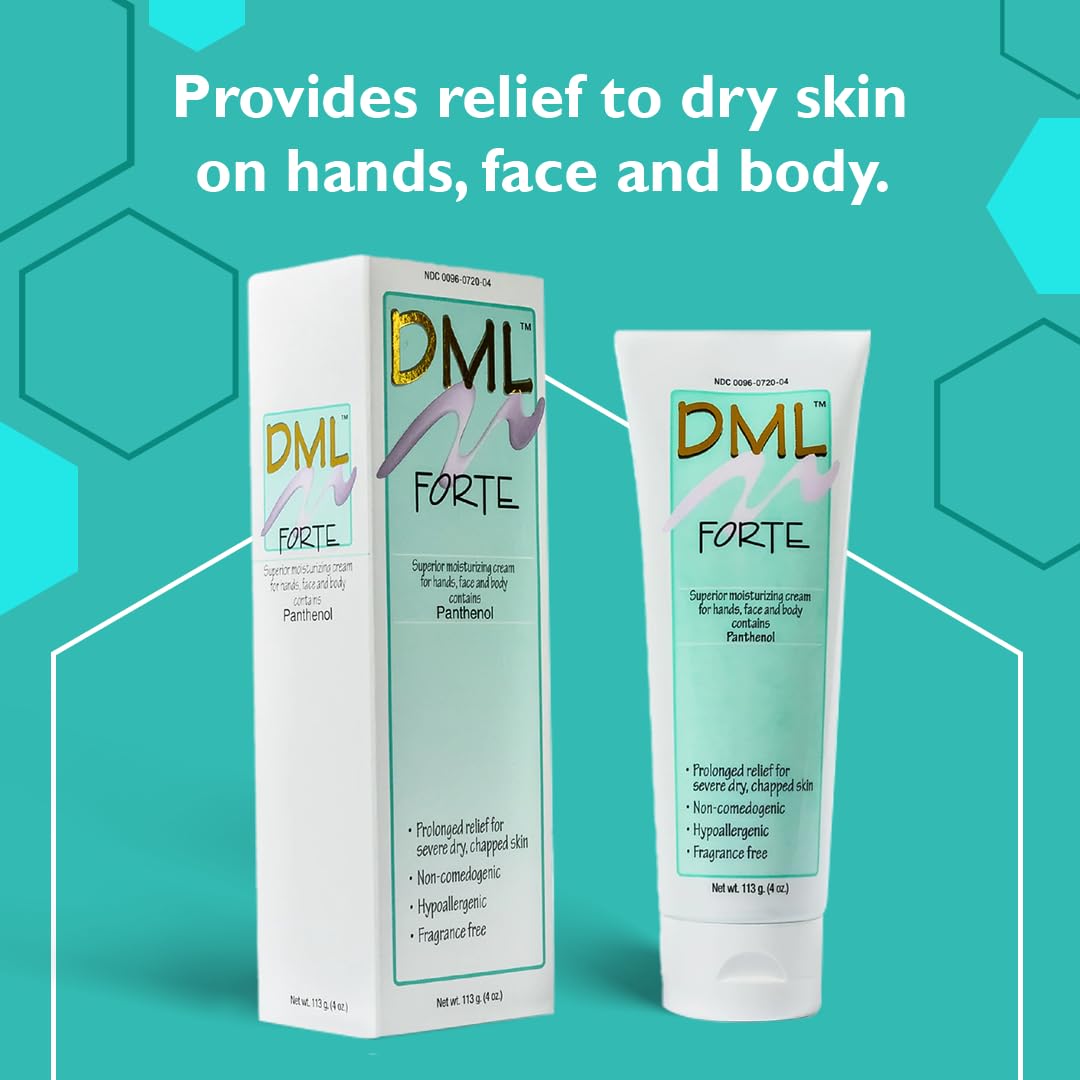 Crema multiárea de Person & Covey DML Forte para manos y rostro, sin fragancia.