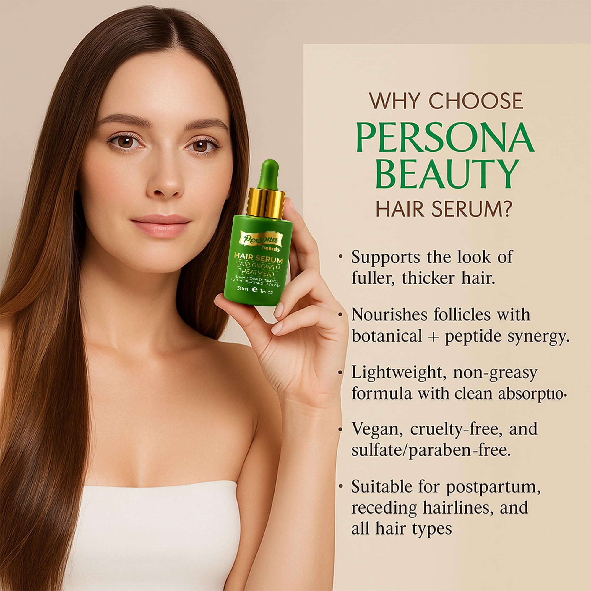 Sensación refrescante durante la aplicación con Persona Beauty