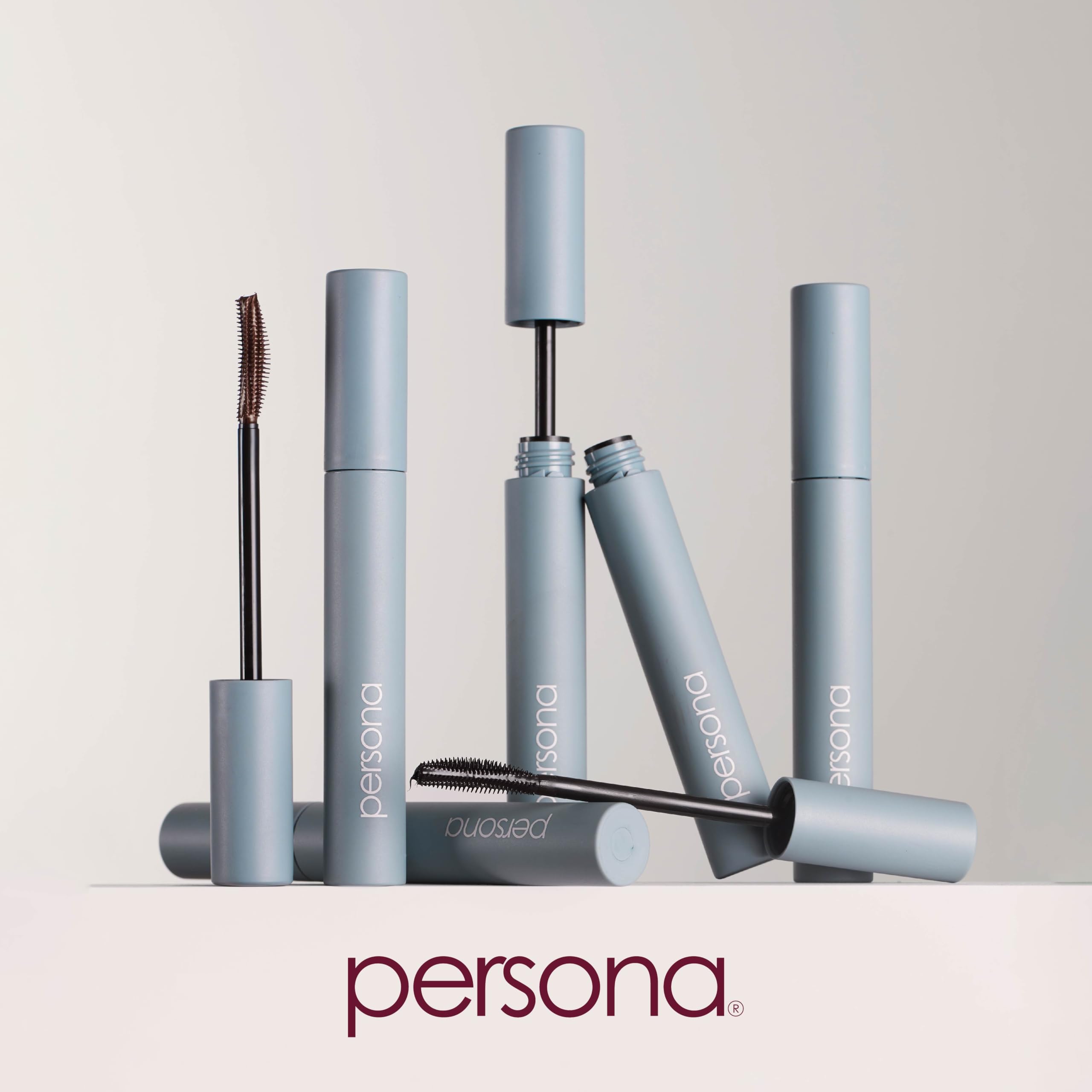 PERSONA Volumizing Tubing Mascara custom coats create fuller, fanned lashes
