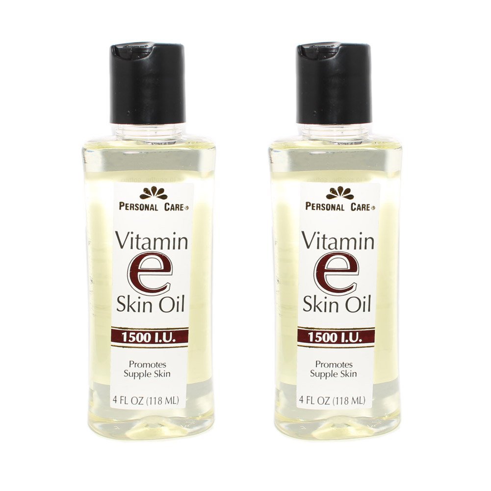 Aceite de Vitamina E de Personal Care en botella para hidratar y suavizar la piel, uso diario.