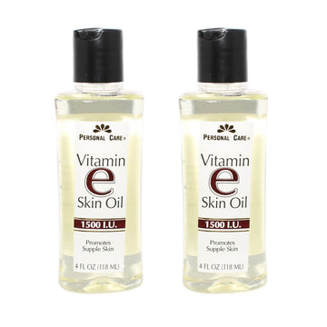 Aceite de Vitamina E de Personal Care en botella para hidratar y suavizar la piel, uso diario.