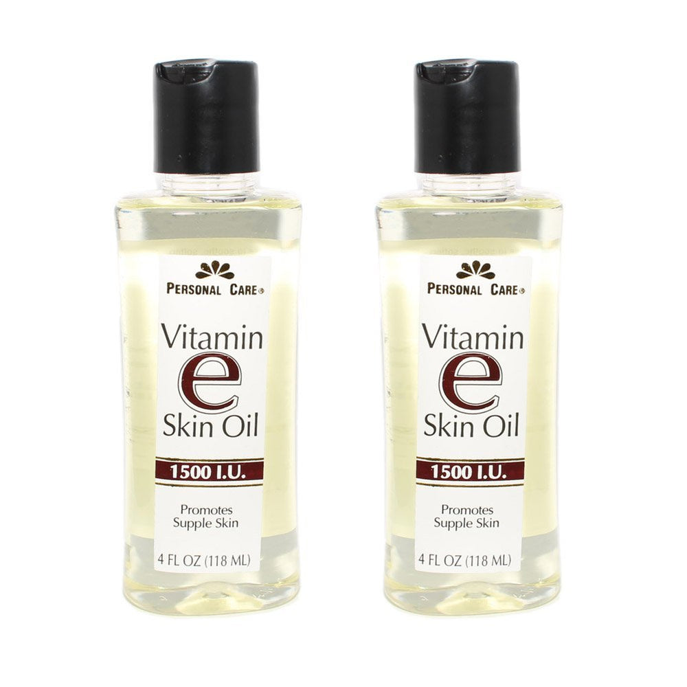 Aceite de Vitamina E de Personal Care en botella para hidratar y suavizar la piel, uso diario.