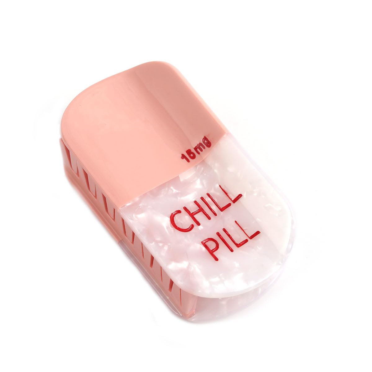 Pinza Chill Pill de PERSONFUN con diseño marina que sujeta el cabello sin tensión.