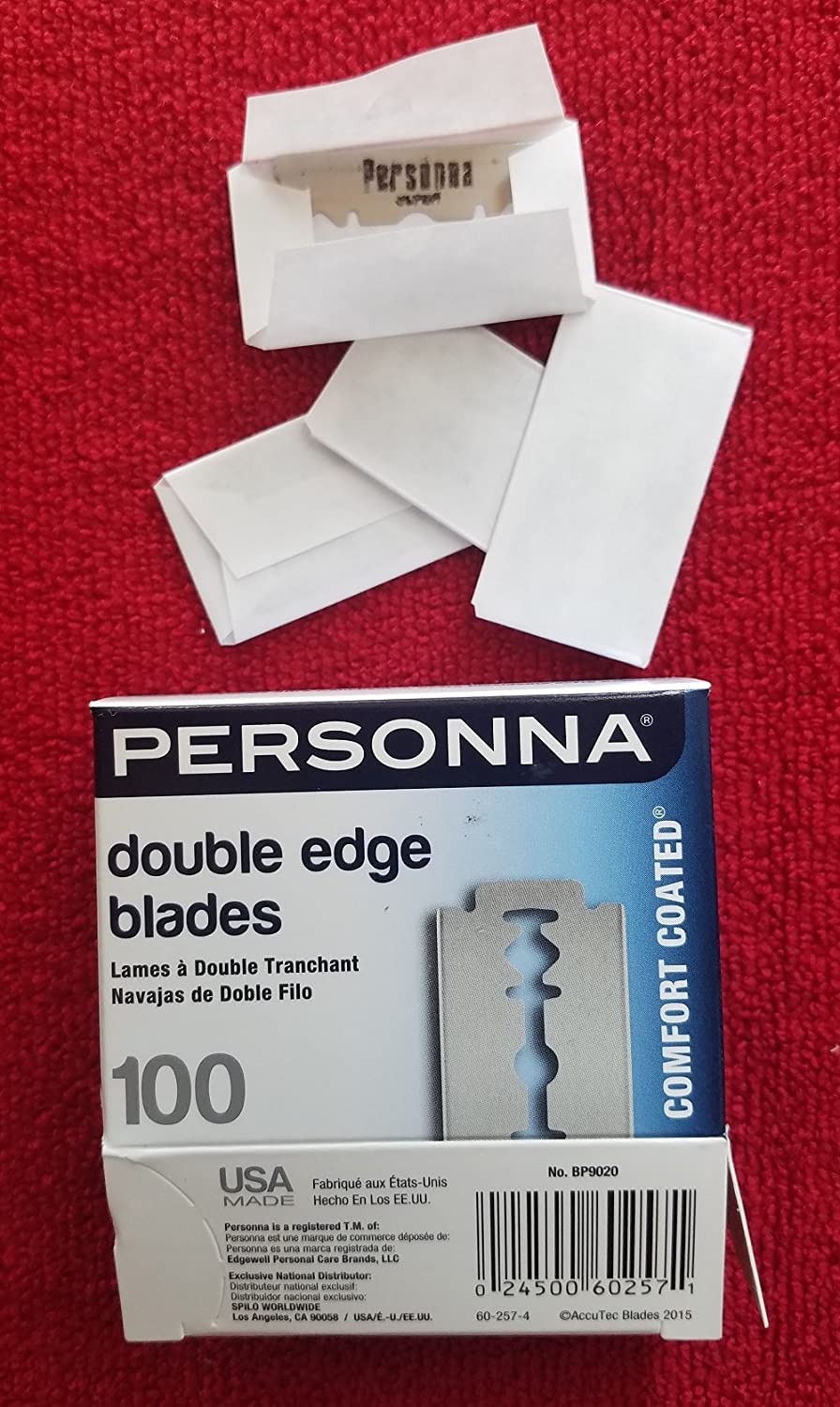 Personna, hoja envuelta individualmente para higiene y manejo seguro.