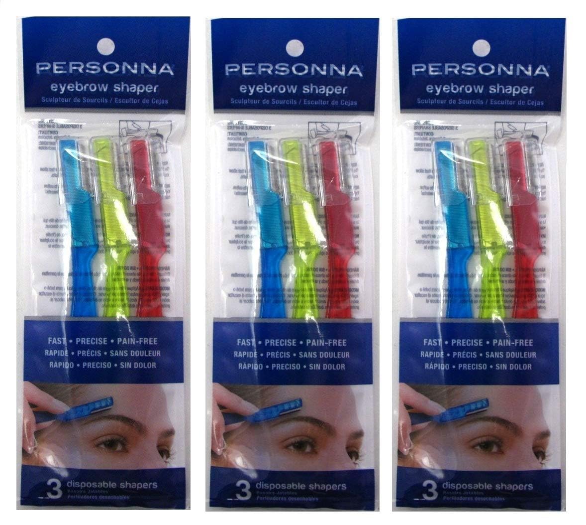 Personna definidor de cejas, detalle de afilado, uso diario seguro para zonas sensibles.