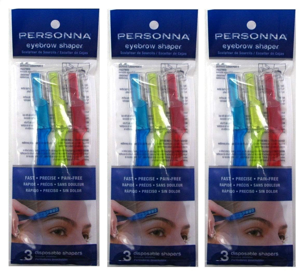 Personna definidor de cejas, detalle de afilado, uso diario seguro para zonas sensibles.