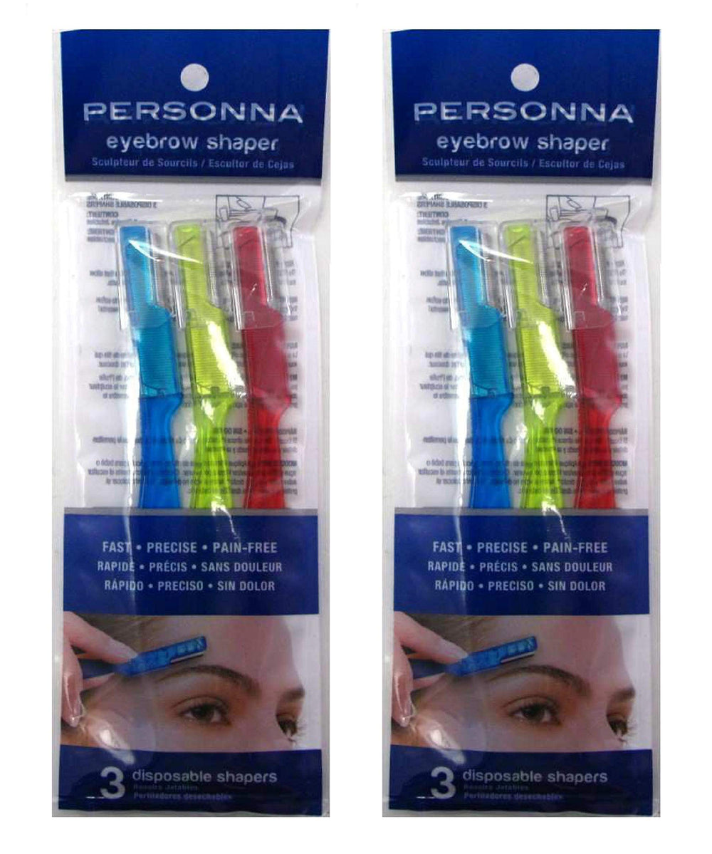Personna, 6 unidades para dar forma a las cejas con precisión en casa.