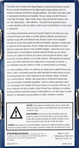 Personna hojas modelo de pelo, afiladas y temperadas para durabilidad.