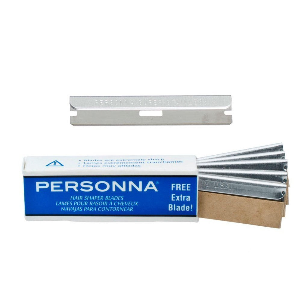 Personna hojas modelo de pelo con recubrimiento deslizante patentado para mayor deslizamiento.